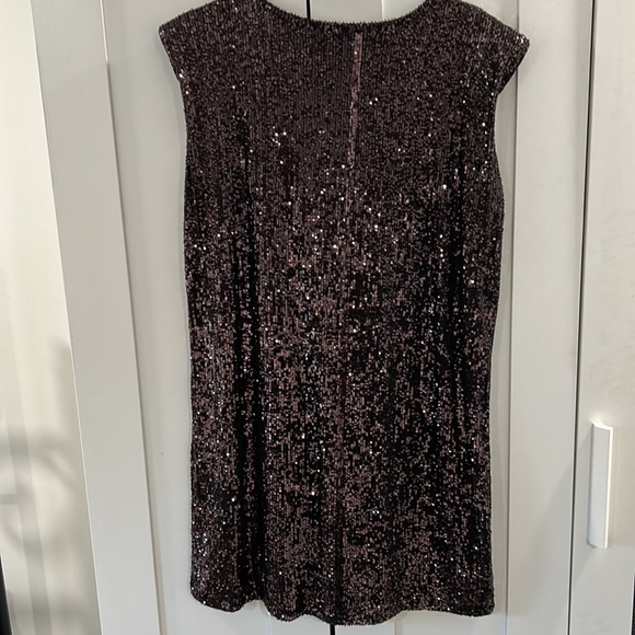 Extended sleeve sequined shift dress - Picture 6 of 7